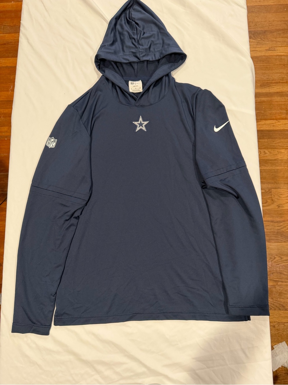 Nike Dallas Cowboys Dri-FIT Hoodie Men’s M Navy Blue NFL On Field
